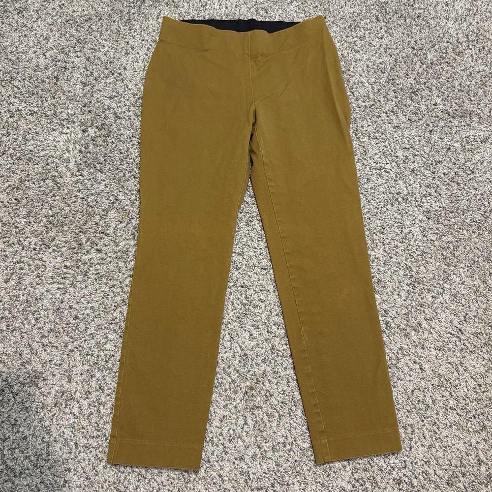 A New Day Women's‎ Pants Size 4 Brown Slim Straight Stretch Pull On